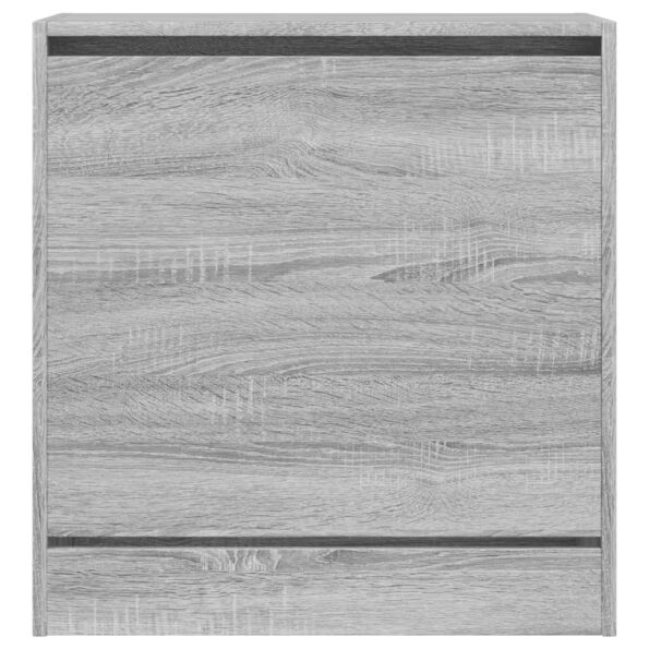 vidaXL Botník sivý sonoma 60x34x63,5 cm kompozitné drevo – Obrázok 5