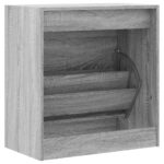 vidaXL Botník sivý sonoma 60x34x63,5 cm kompozitné drevo – Obrázok 7