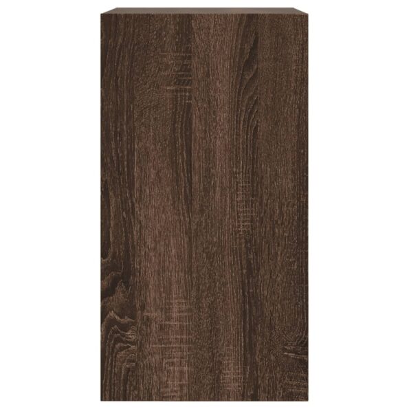 vidaXL Botník hnedý dub 60x34x63,5 cm kompozitné drevo – Obrázok 6