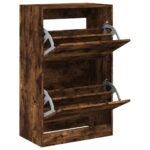 vidaXL Botník dymový dub 60x34x96,5 cm kompozitné drevo – Obrázok 2
