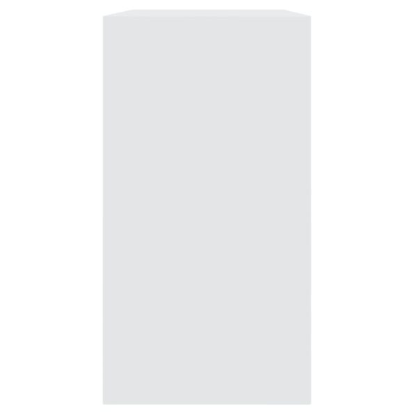 vidaXL Botník biely 80x34x63 cm spracované drevo – Obrázok 6