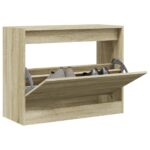 vidaXL Botník dub sonoma 80x34x63 cm spracované drevo