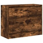 vidaXL Botník dymový dub 80x34x63 cm spracované drevo – Obrázok 4