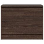vidaXL Botník hnedý dub 80x34x63 cm spracované drevo – Obrázok 5