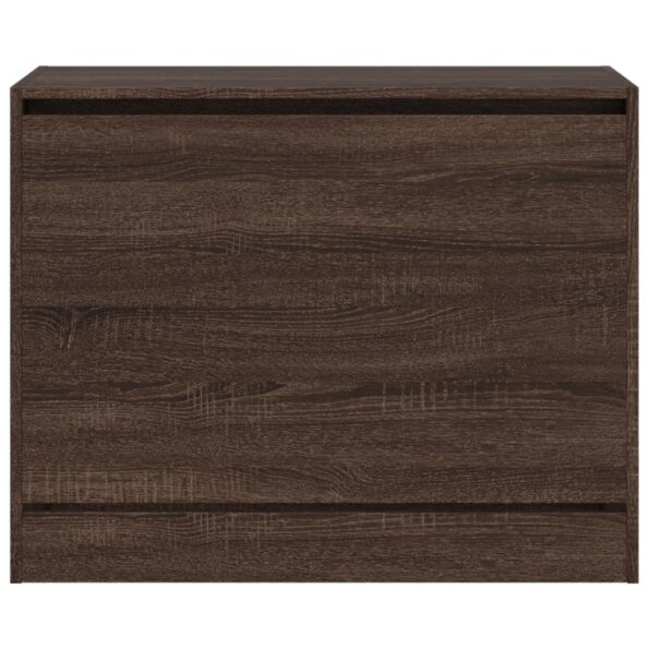 vidaXL Botník hnedý dub 80x34x63 cm spracované drevo – Obrázok 5