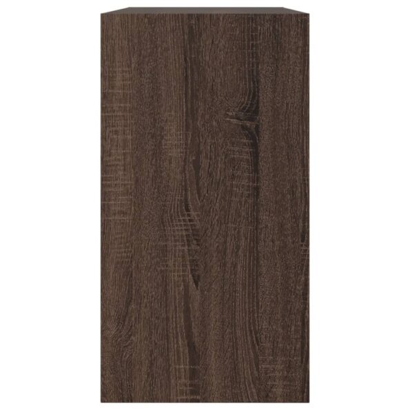 vidaXL Botník hnedý dub 80x34x63 cm spracované drevo – Obrázok 6