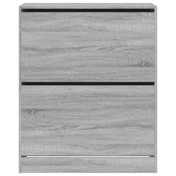 vidaXL Botník sivý sonoma 80x34x96,5 cm kompozitné drevo – Obrázok 5