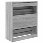 vidaXL Botník sivý sonoma 80x34x96,5 cm kompozitné drevo – Obrázok 7