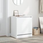 vidaXL Botník biely 60x42x69 cm kompozitné drevo – Obrázok 3