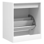 vidaXL Botník biely 60x42x69 cm kompozitné drevo – Obrázok 7