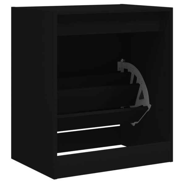 vidaXL Botník čierny 60x42x69 cm spracované drevo – Obrázok 7
