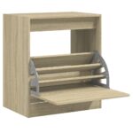 vidaXL Botník dub sonoma 60x42x69 cm spracované drevo – Obrázok 2