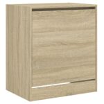 vidaXL Botník dub sonoma 60x42x69 cm spracované drevo – Obrázok 4