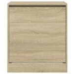 vidaXL Botník dub sonoma 60x42x69 cm spracované drevo – Obrázok 5