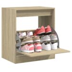 vidaXL Botník dub sonoma 60x42x69 cm spracované drevo