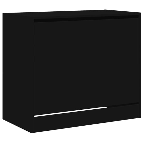 vidaXL Botník čierny 80x42x69 cm kompozitné drevo – Obrázok 4