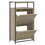 vidaXL Botník dub sonoma 60x34x112 cm kompozitné drevo – Obrázok 2