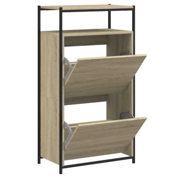 vidaXL Botník dub sonoma 60x34x112 cm kompozitné drevo – Obrázok 2
