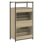 vidaXL Botník dub sonoma 60x34x112 cm kompozitné drevo – Obrázok 7