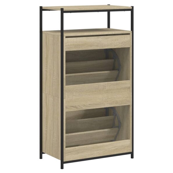 vidaXL Botník dub sonoma 60x34x112 cm kompozitné drevo – Obrázok 7