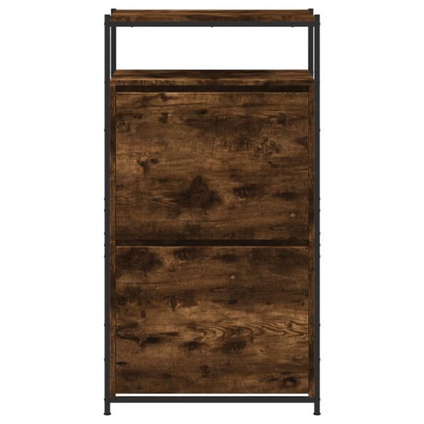 vidaXL Botník dymový dub 60x34x112 cm kompozitné drevo – Obrázok 5