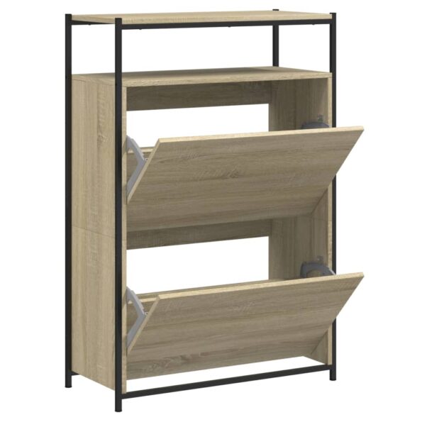 vidaXL Botník dub sonoma 75x34x112 cm kompozitné drevo – Obrázok 2