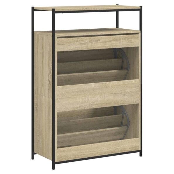 vidaXL Botník dub sonoma 75x34x112 cm kompozitné drevo – Obrázok 7