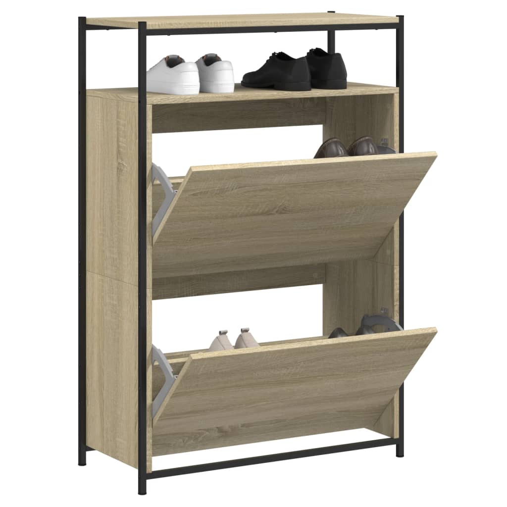 VXL8721012382718_m_en_hd_1.jpg vidaXL Botník dub sonoma 75x34x112 cm kompozitné drevo – Obrázok 1