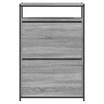 vidaXL Botník sivý dub sonoma 75x34x112 cm kompozitné drevo – Obrázok 5
