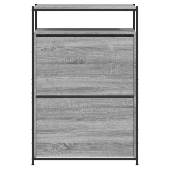 vidaXL Botník sivý dub sonoma 75x34x112 cm kompozitné drevo – Obrázok 5