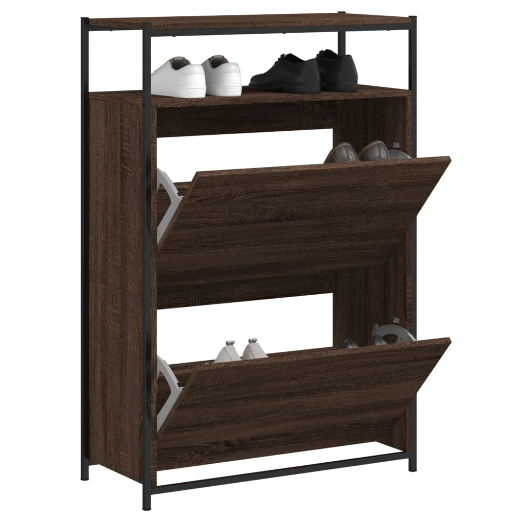 VXL8721012382749_m_en_hd_1.jpg vidaXL Botník hnedý dub 75x34x112 cm kompozitné drevo – Obrázok 1