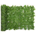 vidaXL Balkónová zástena so zelenými listami 600x75 cm – Obrázok 2