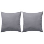 vidaXL Vankúše do exteriéru 2 ks 45x45 cm sivé