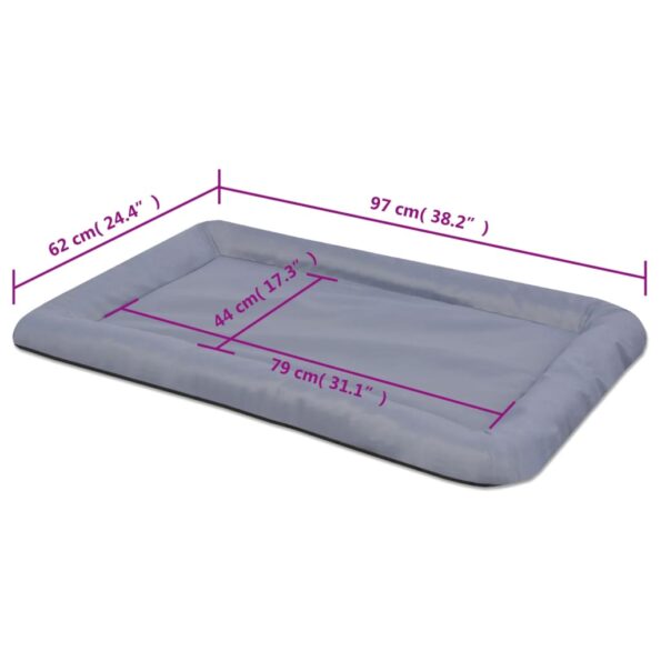 vidaXL Matrac pre psa, veľkosť XXL, sivý – Obrázok 5