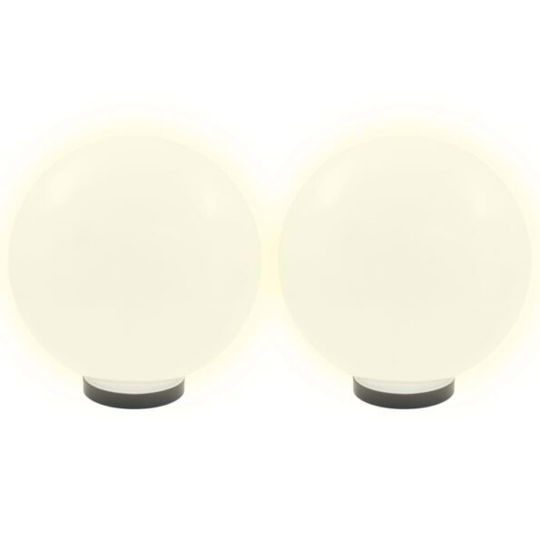 vidaXL LED lampy v tvare gule 2 ks, 30 cm, PMMA – Obrázok 3