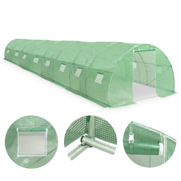 vidaXL Skleník 36 m² 1200x300x200 cm – Obrázok 2