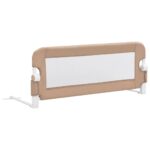 vidaXL Zábrana na detskú posteľ, sivohnedá 102x42 cm, polyester – Obrázok 2