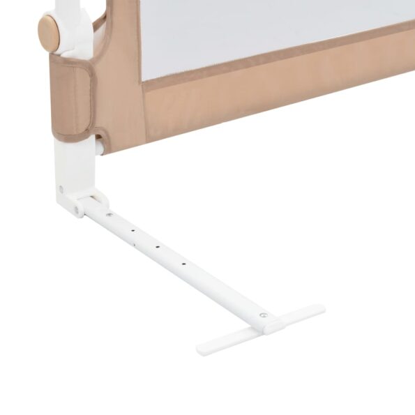 vidaXL Zábrana na detskú posteľ, sivohnedá 102x42 cm, polyester – Obrázok 6