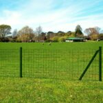 vidaXL Euro plot, oceľ 25x1,5 m, zelený