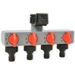 42352 vidaXL Automatický zavlažovací časovač so 4 stanicami 3 V – Obrázok 5