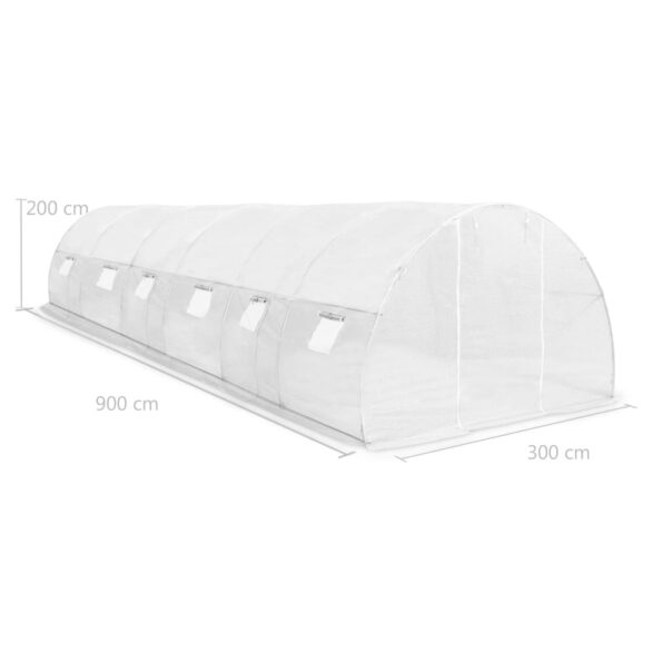 vidaXL Skleník 27 m² 900x300x200 cm – Obrázok 12