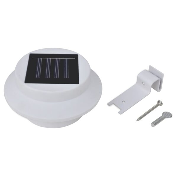vidaXL Vonkajšie solárne plotové lampy 12 ks LED biele – Obrázok 5