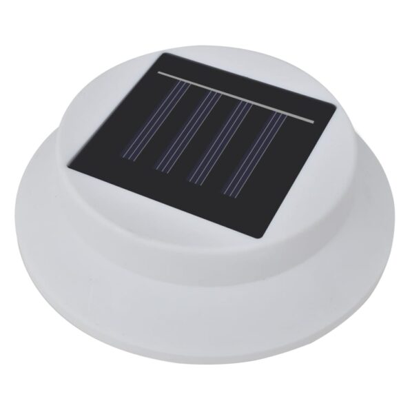 vidaXL Vonkajšie solárne plotové lampy 12 ks LED biele – Obrázok 6
