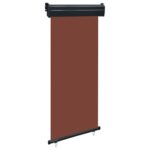 vidaXL Bočná markíza na balkón 80x250 cm, hnedá