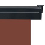vidaXL Bočná markíza na balkón 80x250 cm, hnedá – Obrázok 7