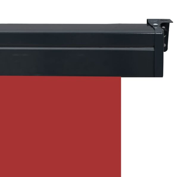 vidaXL Bočná markíza na balkón 145x250 cm, červená – Obrázok 7