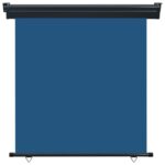 vidaXL Bočná markíza na balkón 165x250 cm, modrá – Obrázok 2
