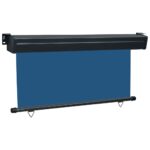 vidaXL Bočná markíza na balkón 165x250 cm, modrá – Obrázok 3