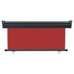 vidaXL Bočná markíza na balkón 165x250 cm, červená – Obrázok 4