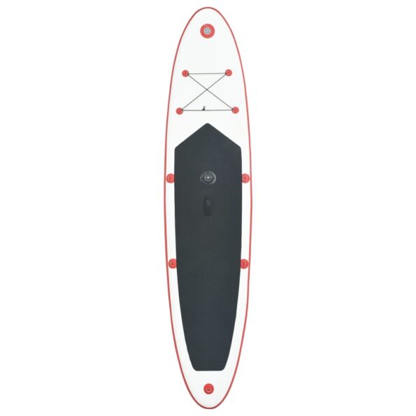 vidaXL Nafukovací Stand up paddleboard s plachtou, červeno biely – Obrázok 5